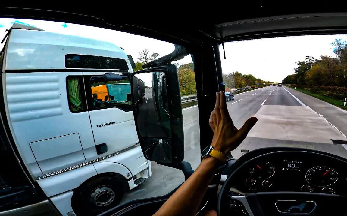 【trucker life】pov 卡车司机在德国丨驾驶 man tgx 拉活的一天