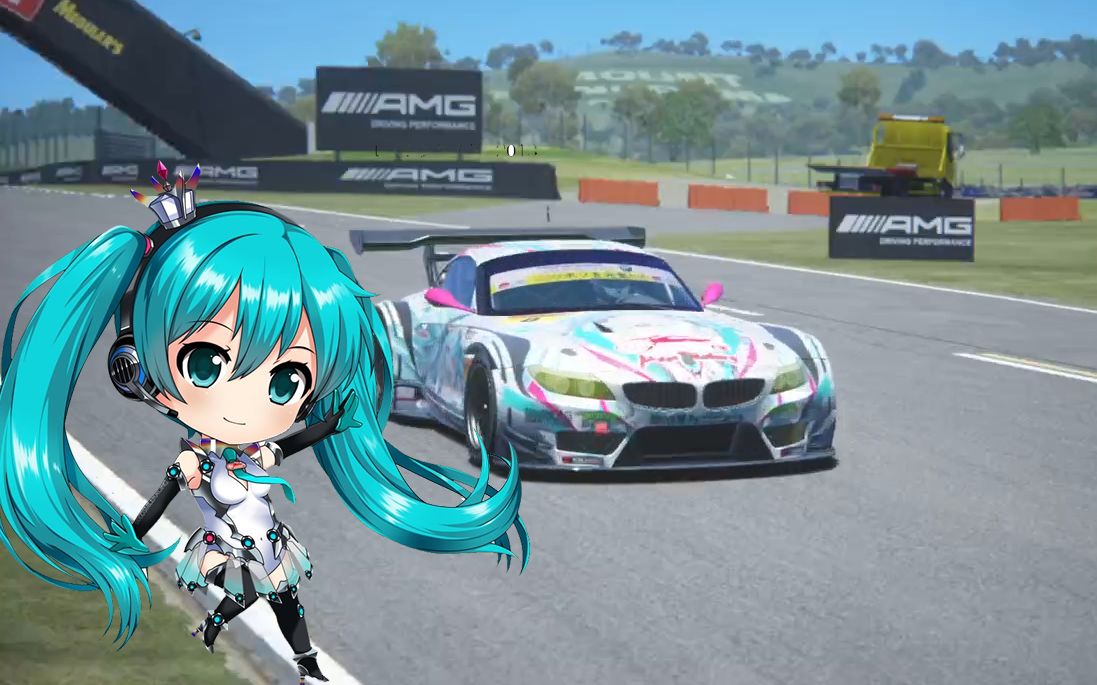 【神力科莎】最速歌姬 初音ミク bmw z4gt3 帕诺拉马山赛道 2分17秒