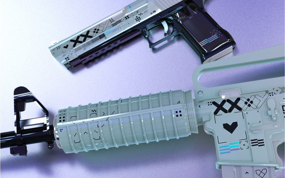 csgo(简介含roll) : 印花集双双出货 |(沙鹰是好兄弟炼出来的)a1 略磨