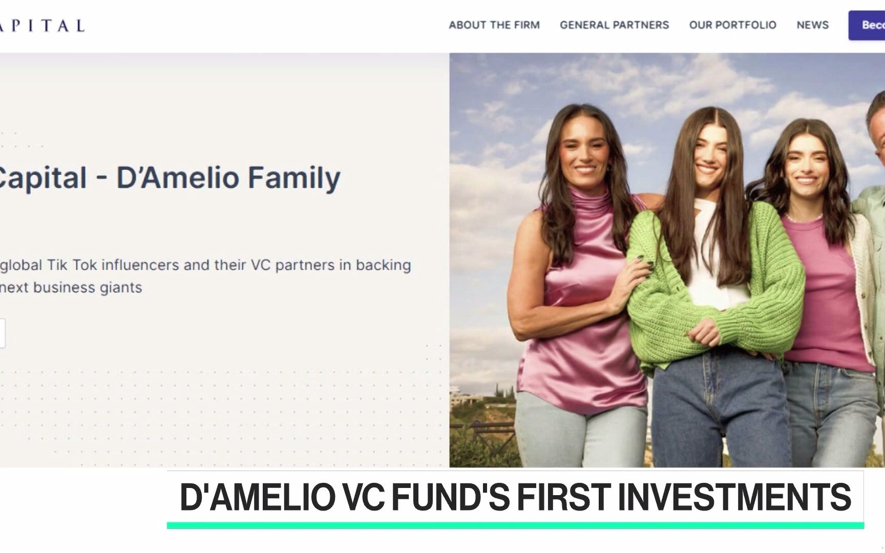 [图]D'Amelio Family Announces VC Investments