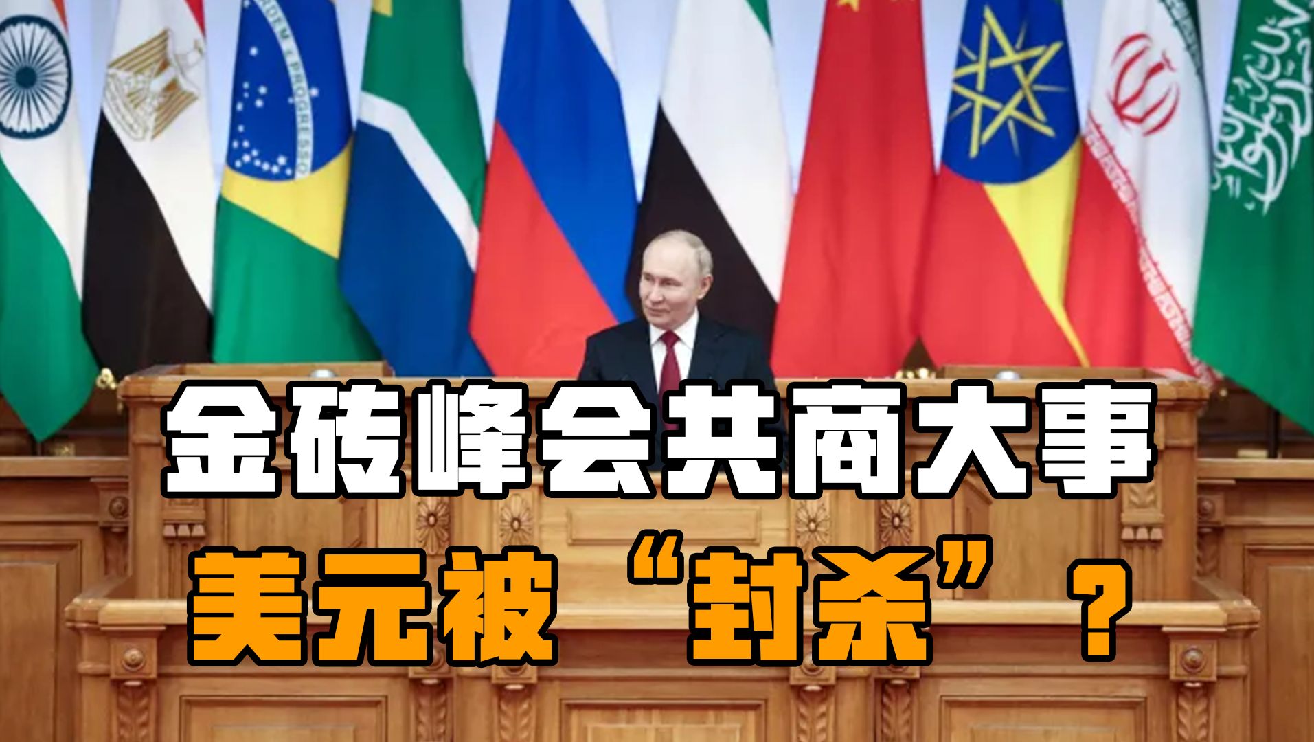 金砖峰会共商大事,建立新支付体系,这是要把美元彻底“封杀”?哔哩哔哩bilibili