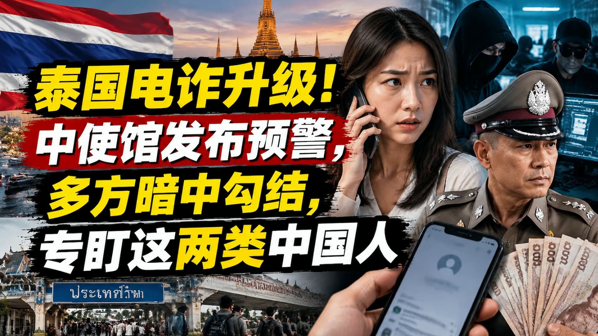 泰国电诈升级！中使馆发布预警，多方暗中勾结，专盯这两类中国人