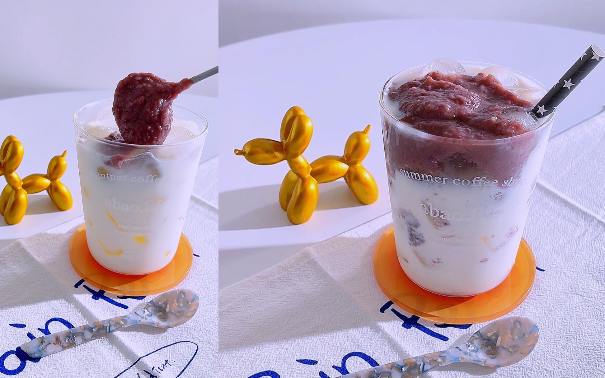 94红豆沙牛乳|秋天把奶茶都换成它吧05|冷热饮都超级好喝,红豆喝