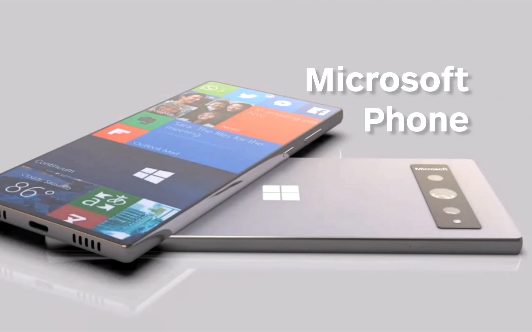 情怀系统!【微软 Microsoft Phone 2023 概念宣传片!】横置镜头!完美直屏!经典香蕉色!WP11系统!哔哩哔哩bilibili