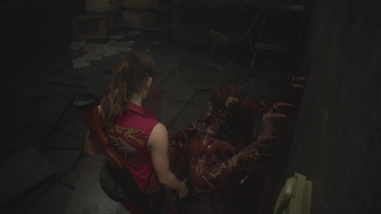 生化危机2重置版舔食者被克莱尔射的一脸享受