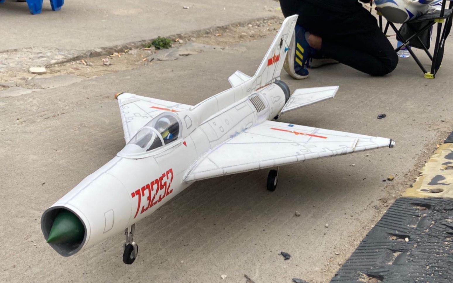 风范70涵道歼7ii固定翼航模,歼5来助阵_哔哩哔哩 (゜-゜)つロ 干杯