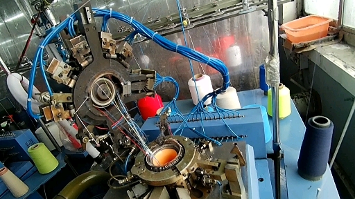 袜机维修,袜身吊线处反纱,维修方法