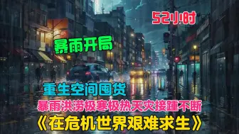 Download Video: 【52小时】更新中《空间囤货：在危机世界艰难求生》 所有人都没有想到这场暴雨会是天灾末世降临的先兆，持续几个月的暴雨过后，洪涝、地震、虫灾依次降临，接踵不断。