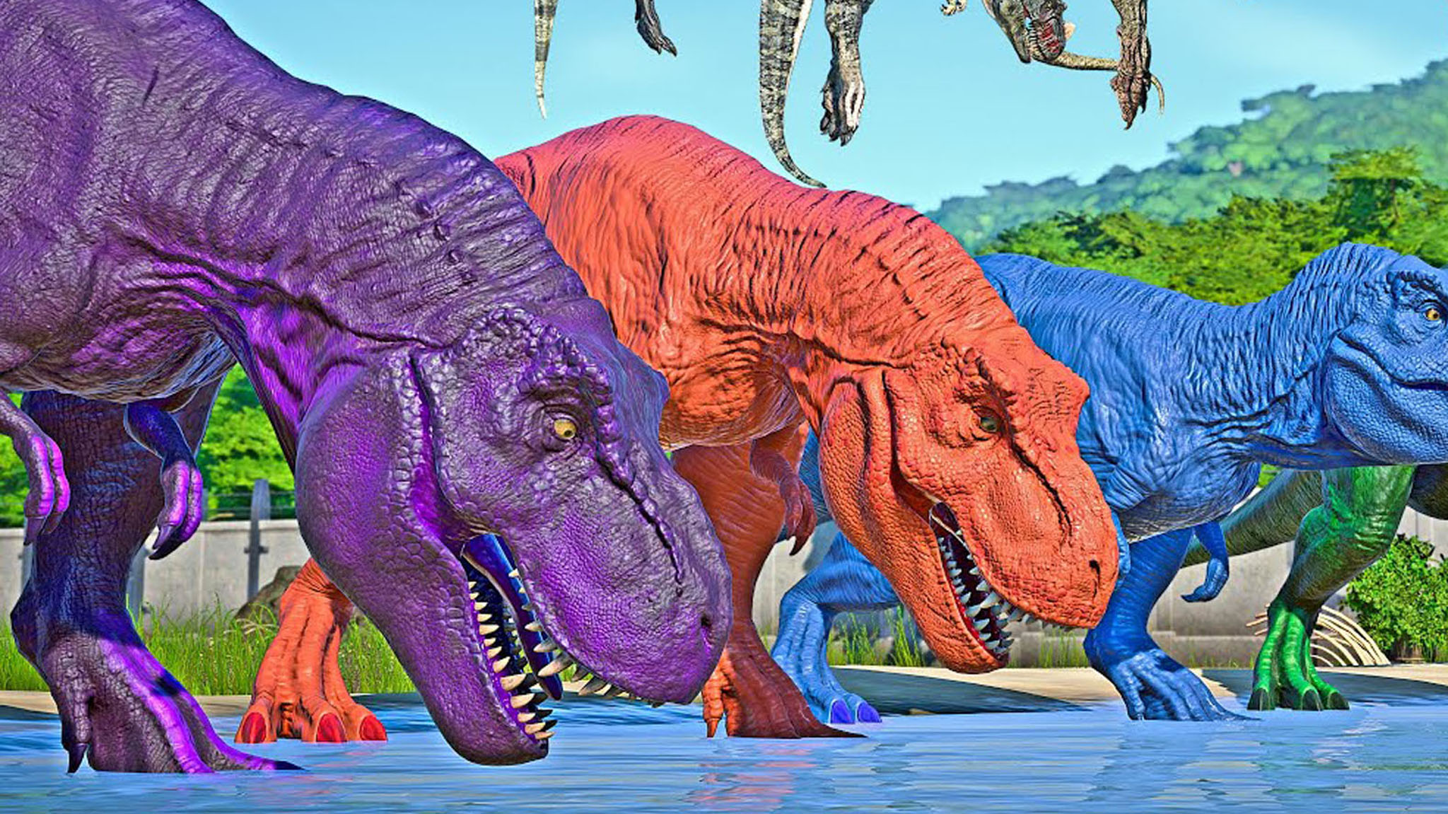 异色基因暴龙vs暴虐龙角鼻龙重爪龙