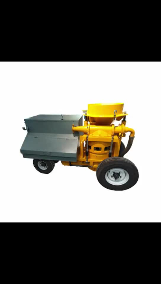 中铁岩峰湿喷机tk700型岩锋混凝土湿喷机在隧道和护坡中的使用和操作