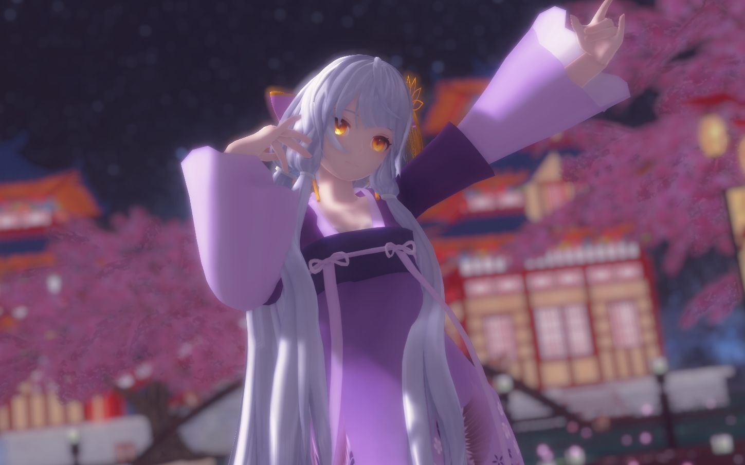 [图]【星尘生贺/MMD/联动/改模配布】杏花疏影里，吹笛到天明《如见》