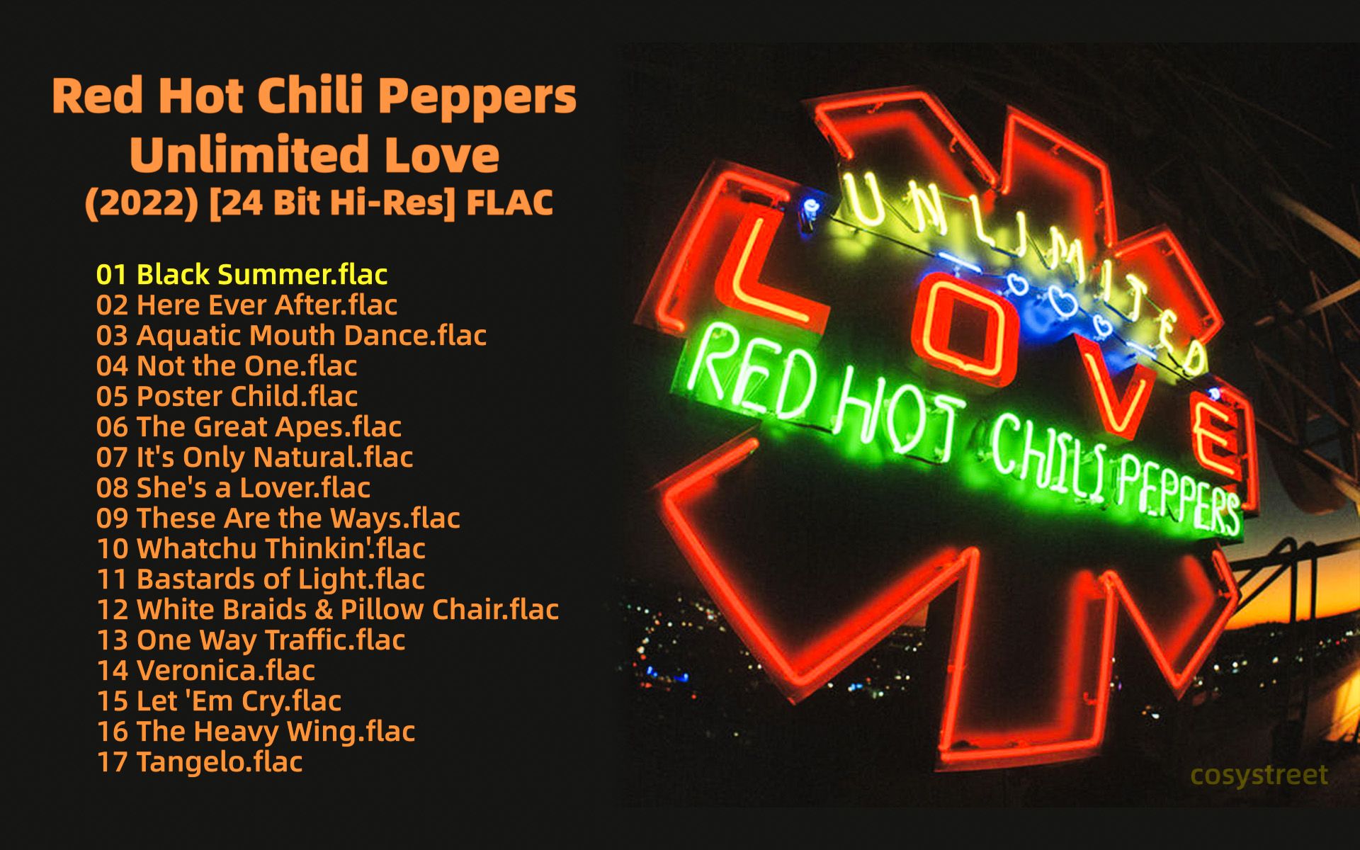 红辣椒乐队 Red Hot Chili Peppers 完整专辑  《Unlimited Love》无限的爱 (2022) FLAC哔哩哔哩bilibili