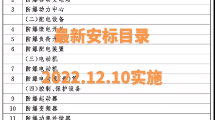 新版煤安认证和矿安认证的产品目录2022年12月10日开始实施哔哩哔哩bilibili