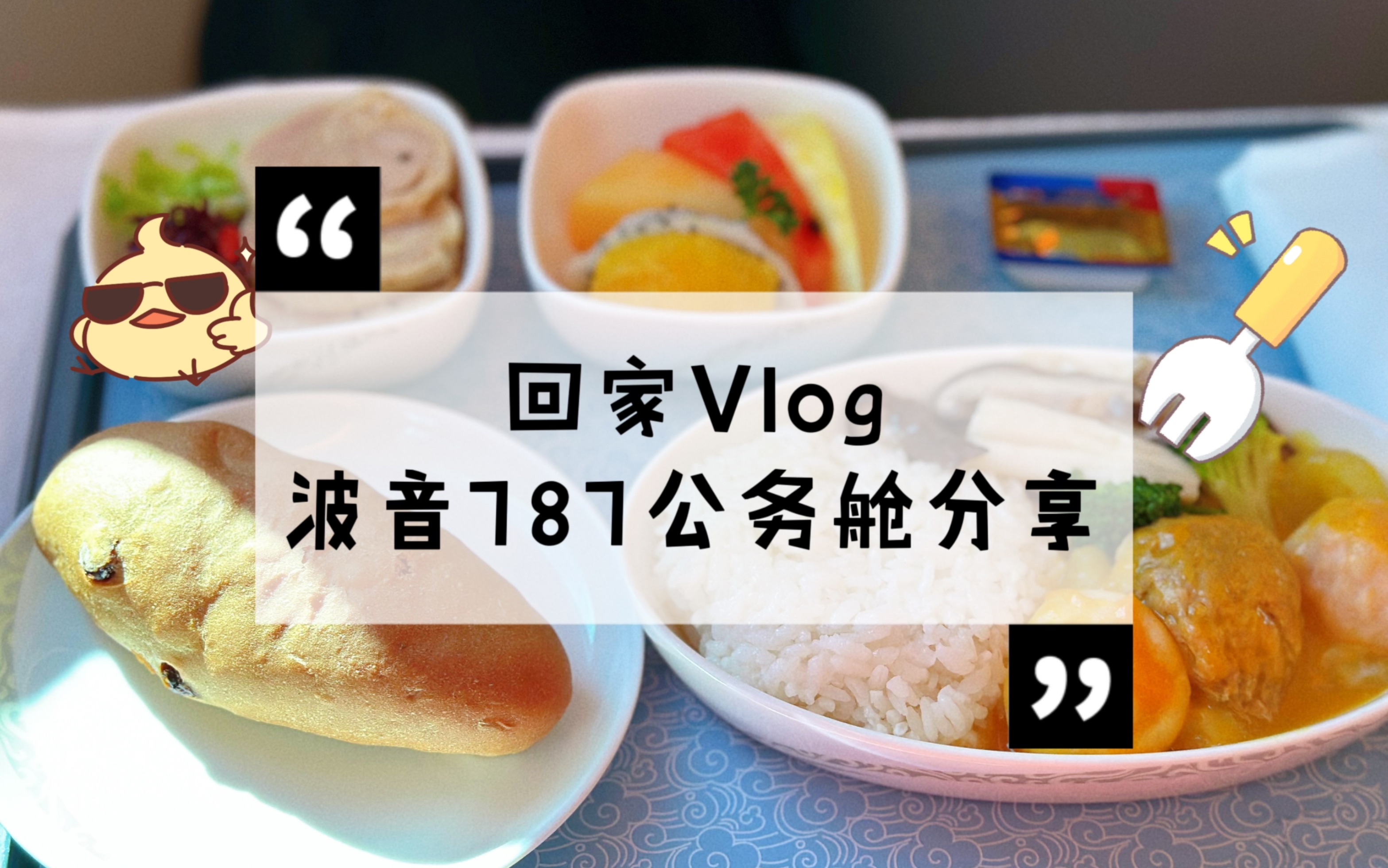 【回家VLOG】上海—重庆|国航波音787公务舱分享哔哩哔哩bilibili