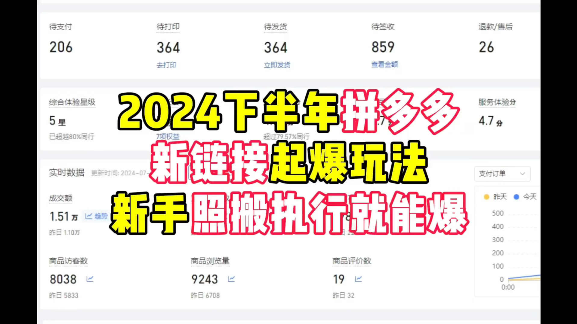 2024下半年拼多多新链接起爆玩法,新手照搬执行就能爆哔哩哔哩bilibili