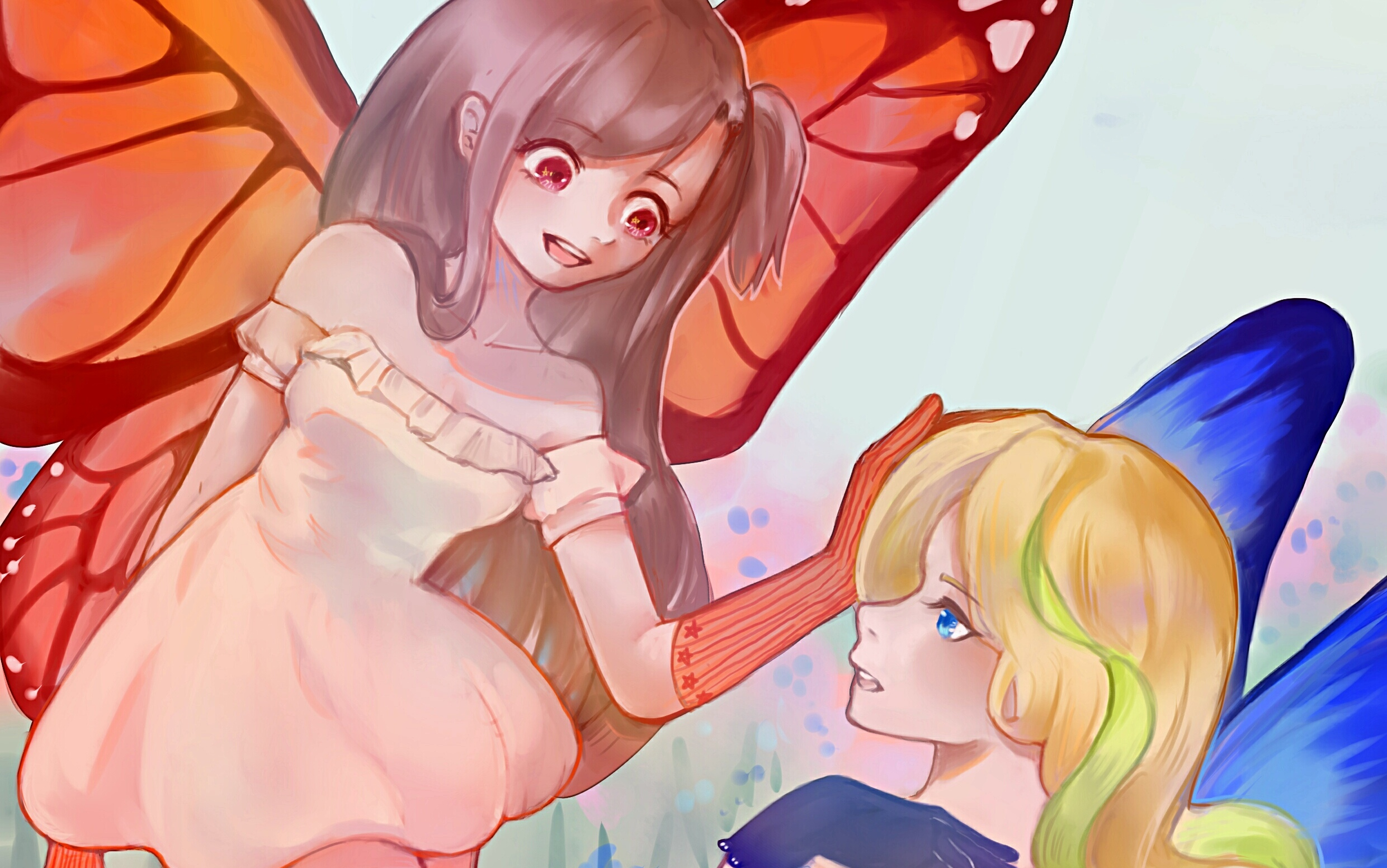 【板绘】【小魔女学园】蝴蝶私设(戴亚注意【sai】【厚涂】【绘画过程