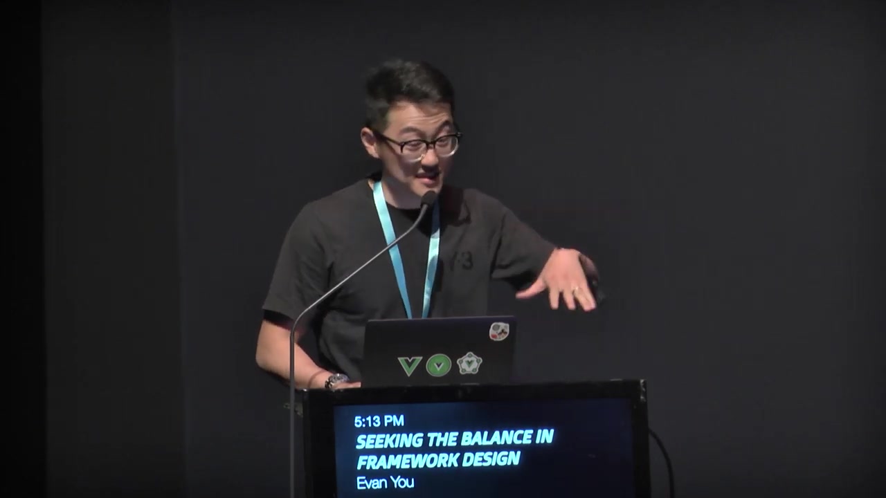 尤雨溪 vue.js在框架设计中寻求平衡 jsconf 新加坡 2019