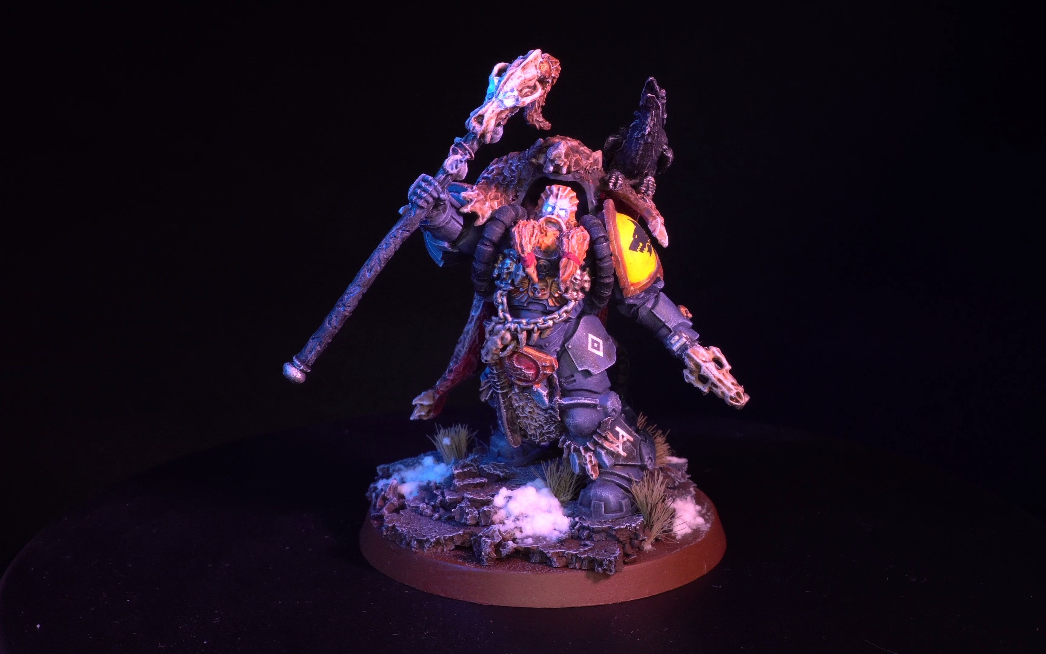 【战锤涂装展示】40k 太空野狼 space wolves njal stormcaller in