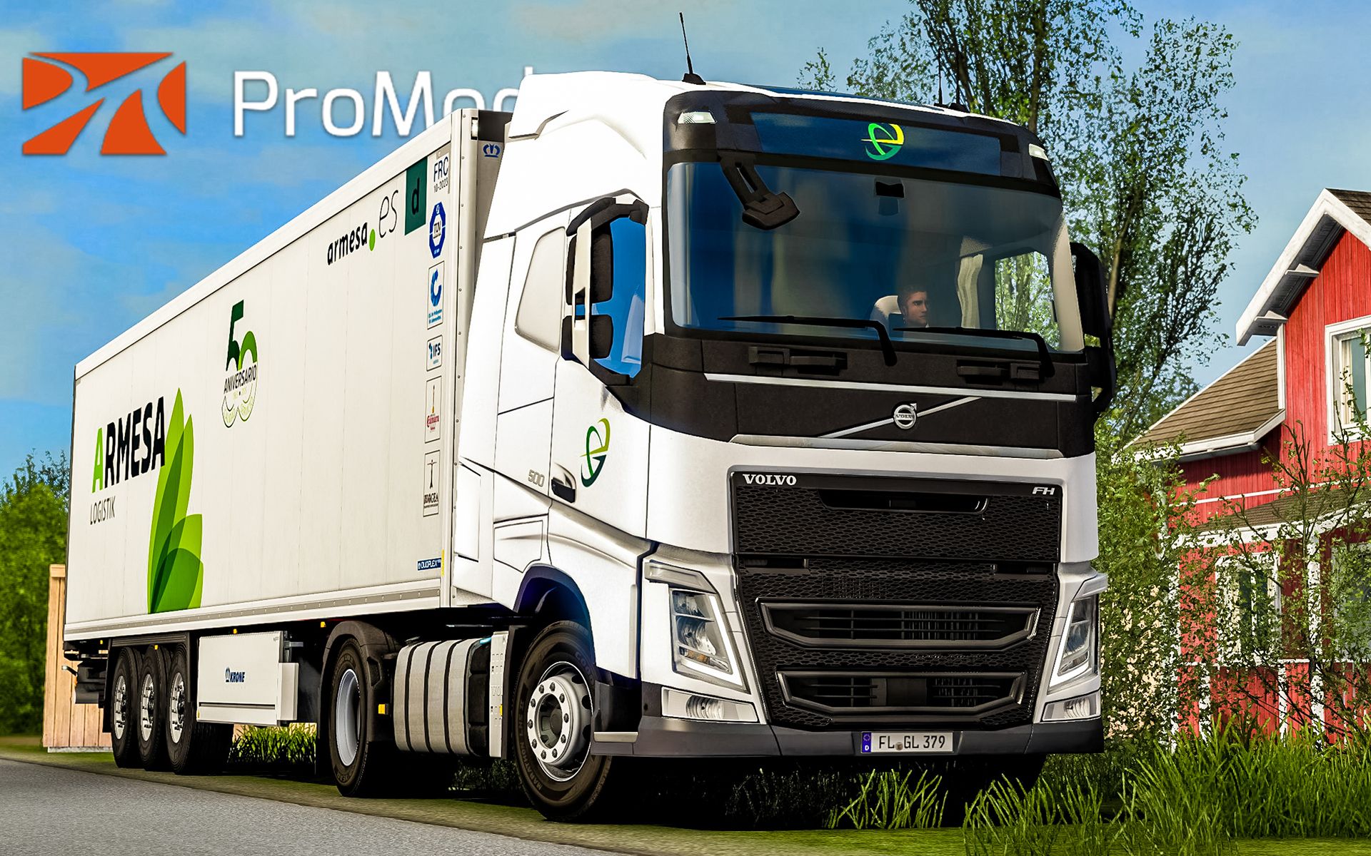 欧洲卡车模拟2 #354:西班牙armesa公司涂装 从卡雷苏安多拖走一车驯鹿