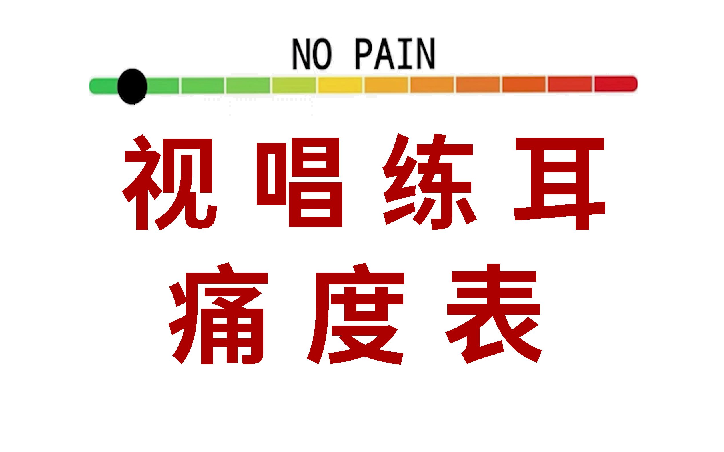 [图]视唱练耳痛度表