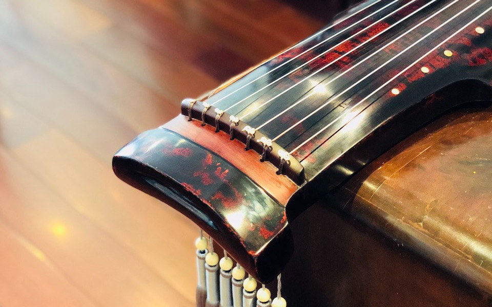 古琴试音钧天坊王鹏工作室大鹏式青鸟老杉木古琴