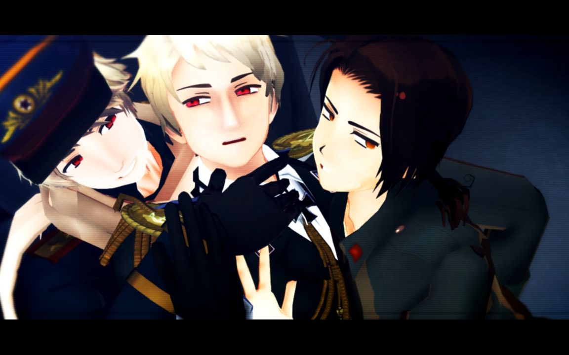 【aph/mmd】maskedbitch【露·普·中】【再投稿】