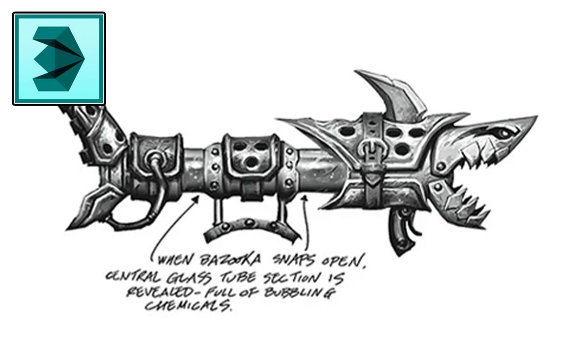【3d建模】你看到我的鱼骨头炮了么?——金克丝_哔哩哔哩_bilibili