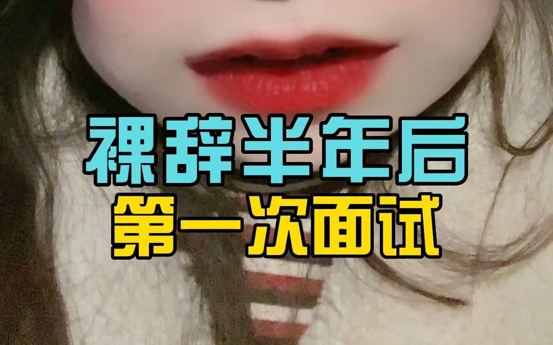 裸辞半年后重新找工作,我和面试官都沉默了……哔哩哔哩bilibili