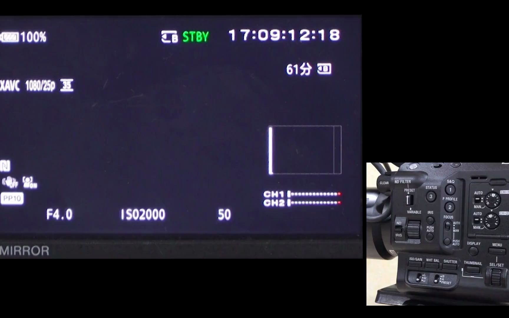 sonyfs5摄像机白平衡的设置有字幕