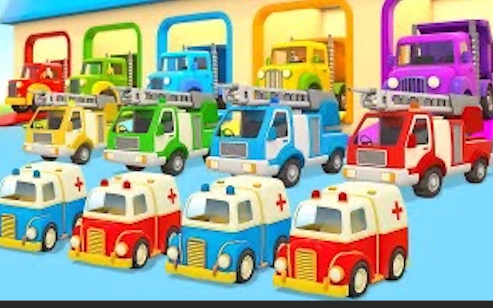 [图]【儿童汽车卡通&2.7更新】Ghost Fire truck for kids 儿童消防车&更多童谣