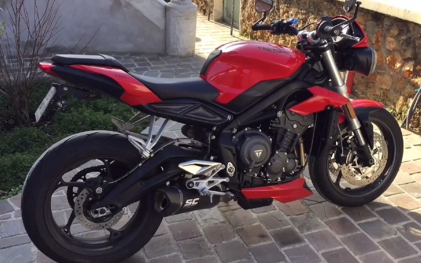 凯旋 street triple s 660改装sc排气声浪表现