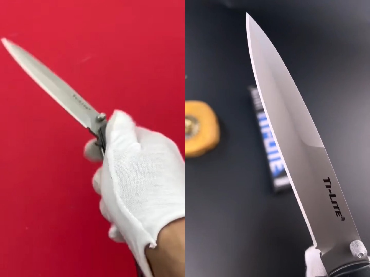 速览:美国冷钢 26b4 4寸铝柄剑鱼折(s35vn粉末钢) ti-lite