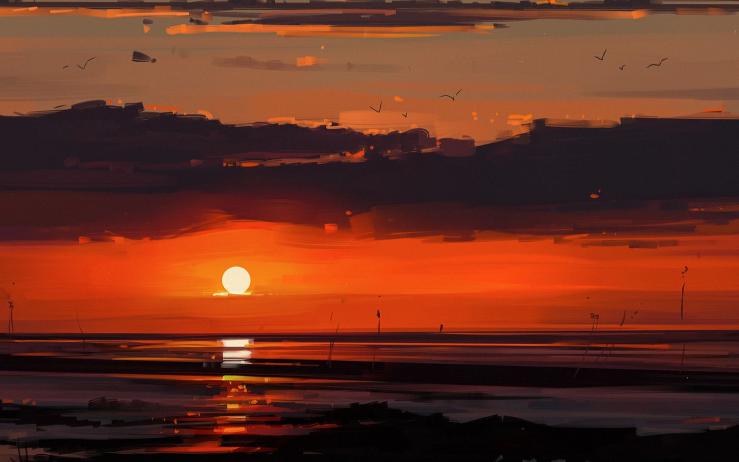 用3d 软件还原原画:黄昏_哔哩哔哩 (゜-゜)つロ 干杯~-bilibili