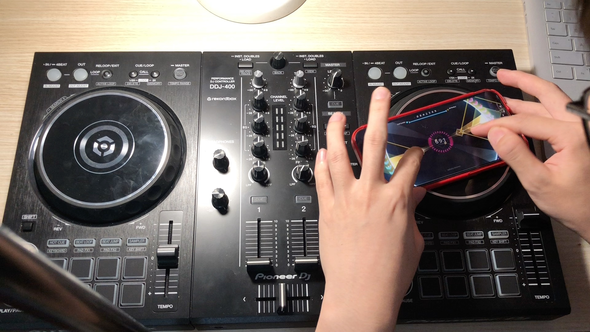 【rotaeno】新款pioneer ddj-400手台试玩_音游热门视频