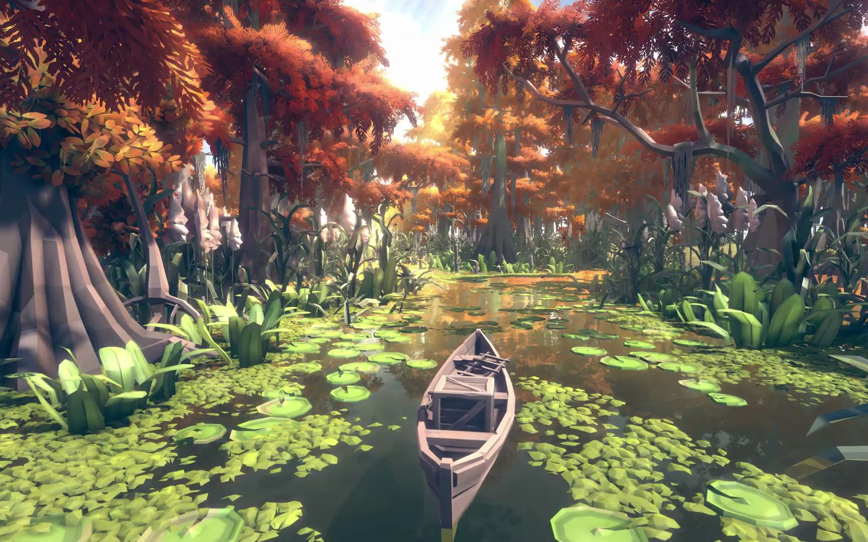 unity – 风格化沼泽地 polygon swamp marshland – nature biomes