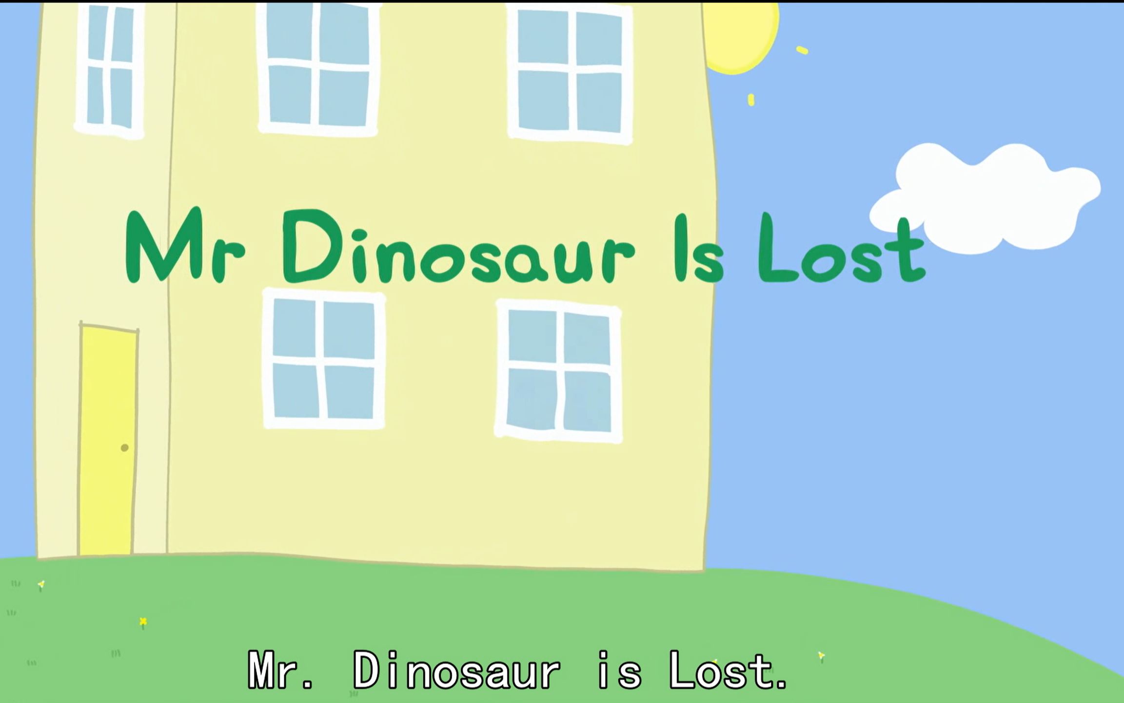 [图]（小猪佩奇）Mr Dinosaur Is Lost【英文字幕】