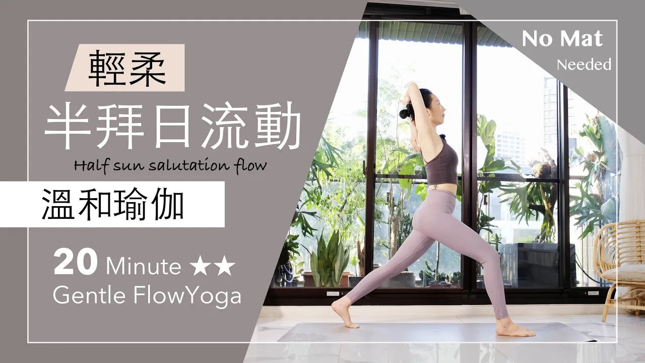 轻柔拜日流动【温和瑜伽】20分钟 Gentle Flow Yoga ★ ★ #瑜伽 #sunsalutation #flowyoga #拜日式哔哩哔哩bilibili