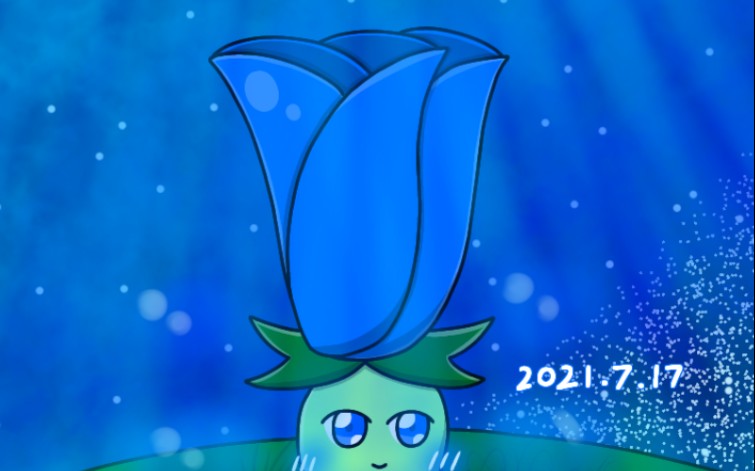 【pvz2/绘画】月光花(封面绘画过程)_哔哩哔哩_bilibili