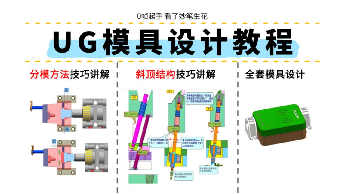 【全199集】比付费还强10倍的自学UG模具设计全套教程,全程干货,通俗易懂,别再走弯路了,小白看完速通UG模具设计!哔哩哔哩bilibili