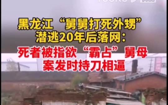 舅舅打死外甥潜逃20年后落网:死者被指欲“霸占”舅母,案发时持刀相逼,过了20年提心吊胆的生活后,李万才在数月前被捕哔哩哔哩bilibili