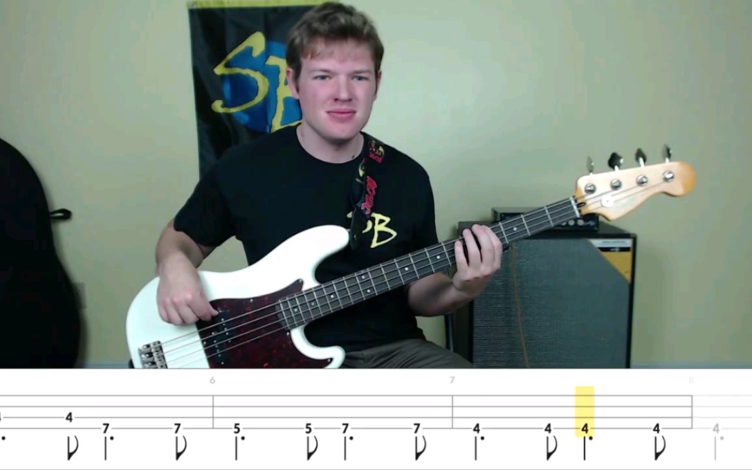 [图]California Dreamin' 贝斯谱  bass cover