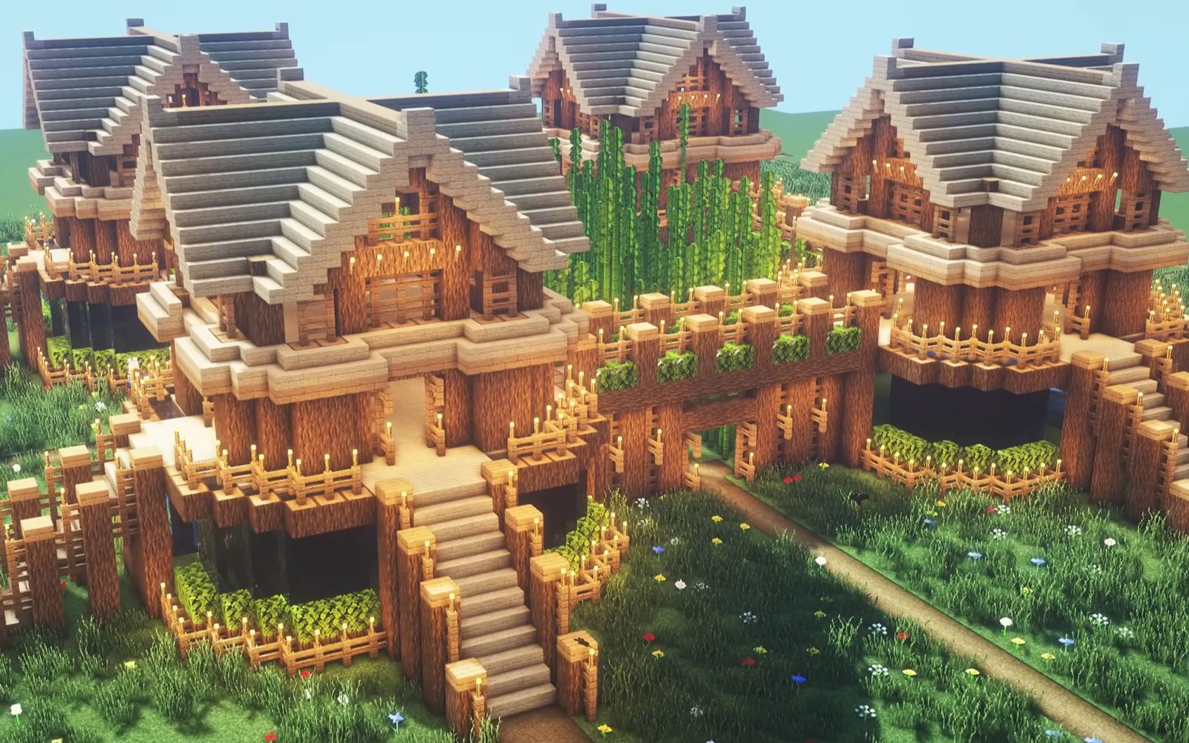 【简单项】生存基地建筑教程|Minecraft|我的世界_哔哩哔哩_bilibili