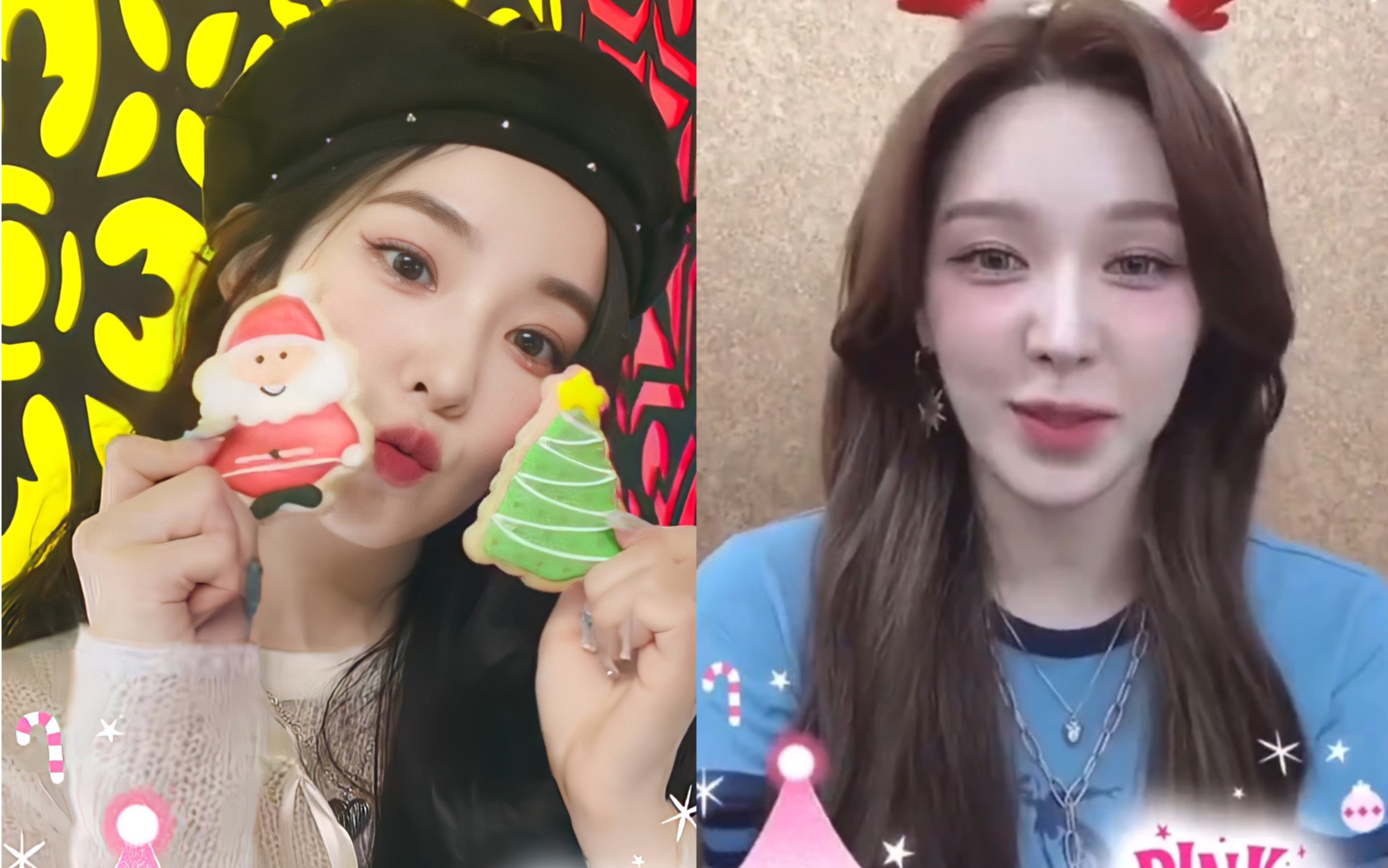 【粉蓝】irene&wendy:marry christmas.