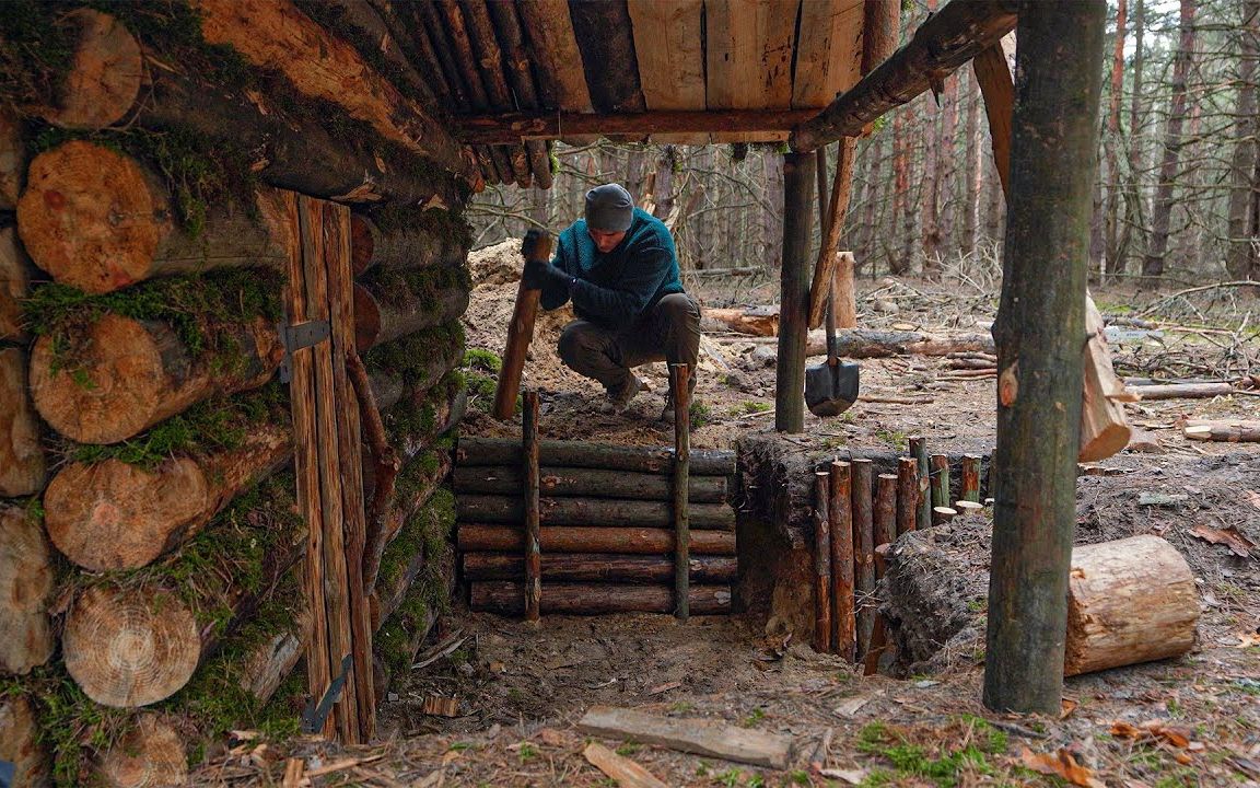 【life in the wild】半地下庇护所