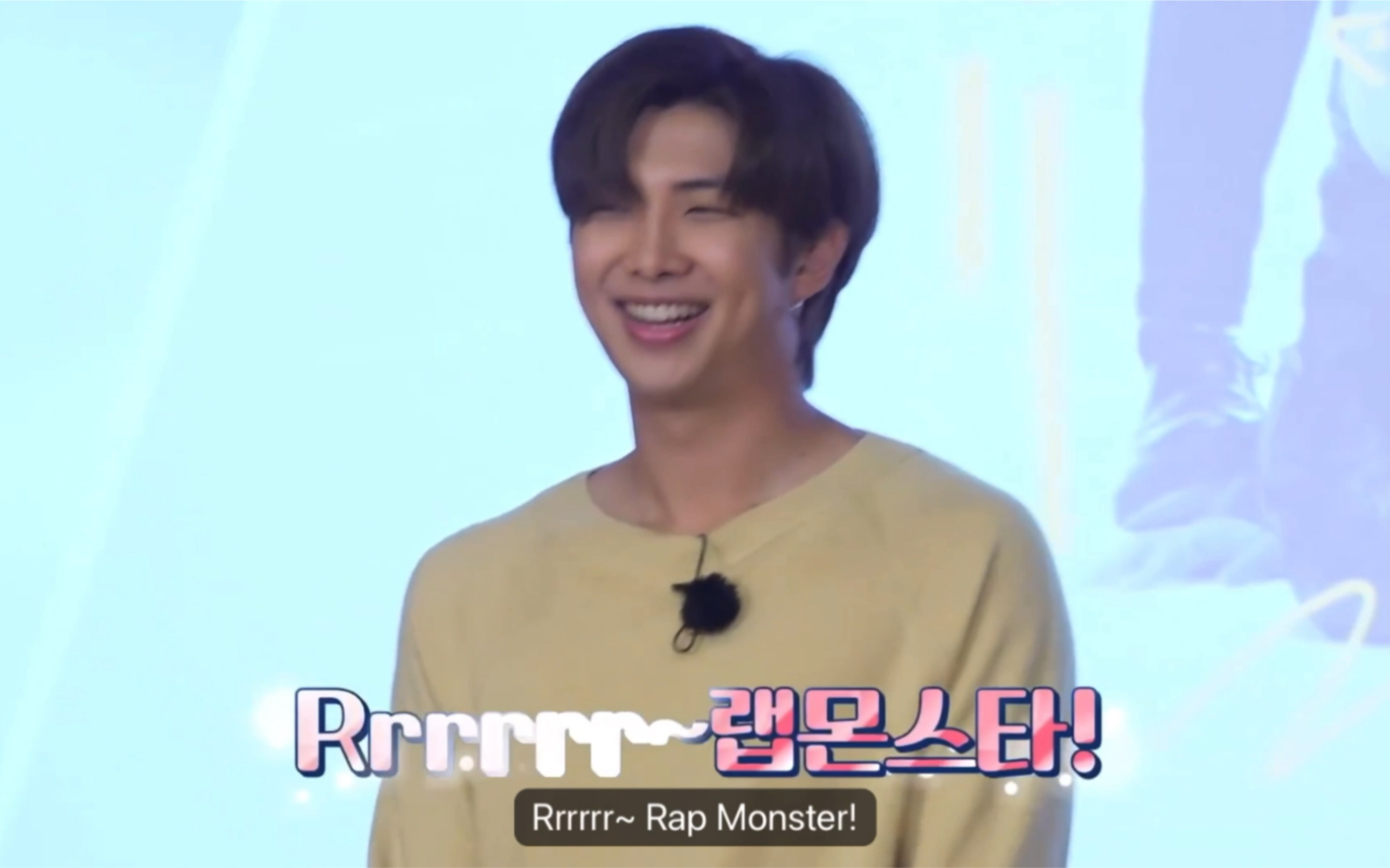 [图]田柾国： Rrrrrr～rap Monster～说两遍