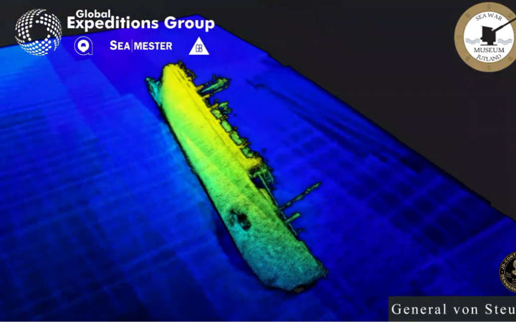 [图]冯·施托伊本将军号邮轮残骸3D扫描模型