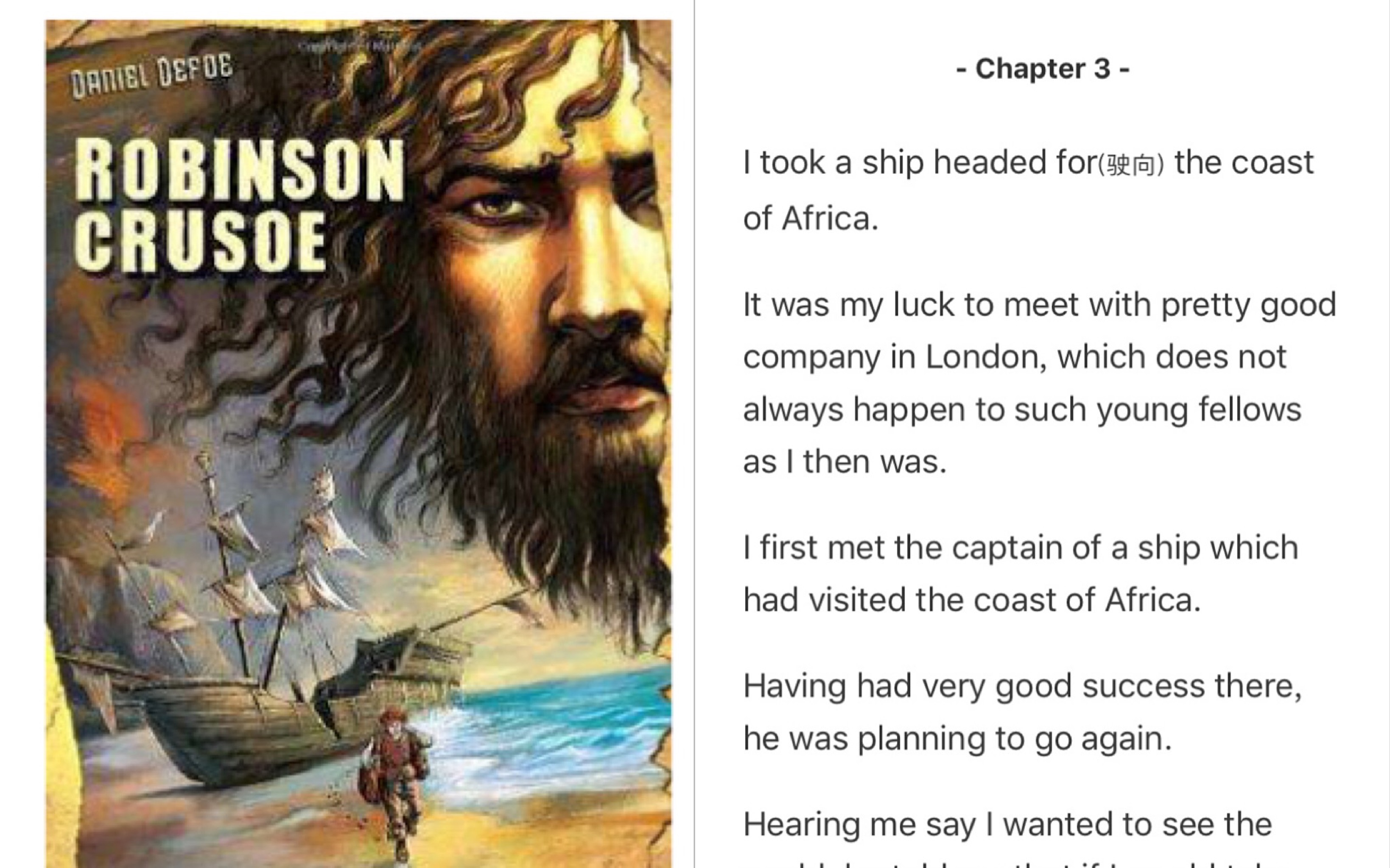 睡前读物英文版朗读《鲁滨逊漂流记》(《Robinson Crusoe》)—Chapter 3哔哩哔哩bilibili