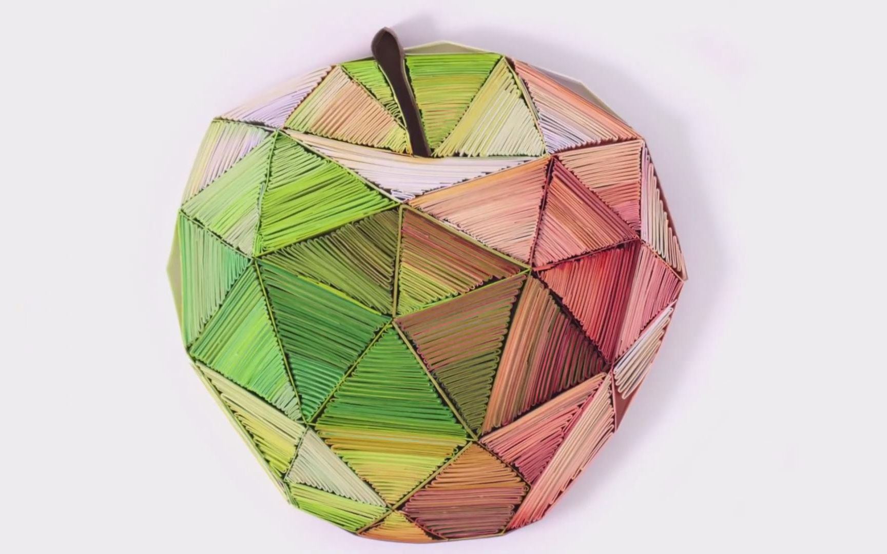 衍纸【quiling】 立线几何 苹果造型