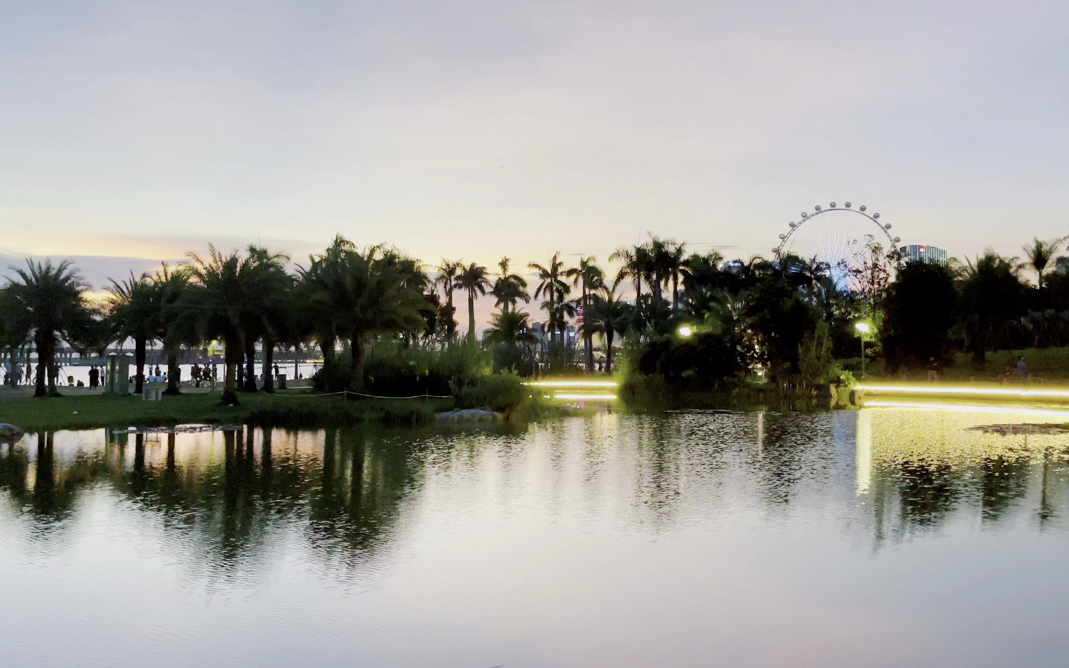 傍晚的前海演艺公园_哔哩哔哩_bilibili