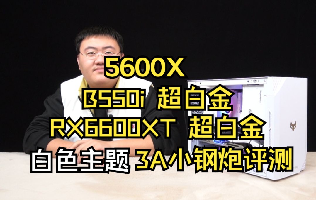 【5600X主机评测】5600X&B550i 超白金主板 RX6600XT 显卡 北极狐白色主题3A小钢炮主机评测哔哩哔哩bilibili